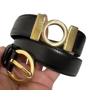 Salvatore Ferragamo‎ Black Leather Belt